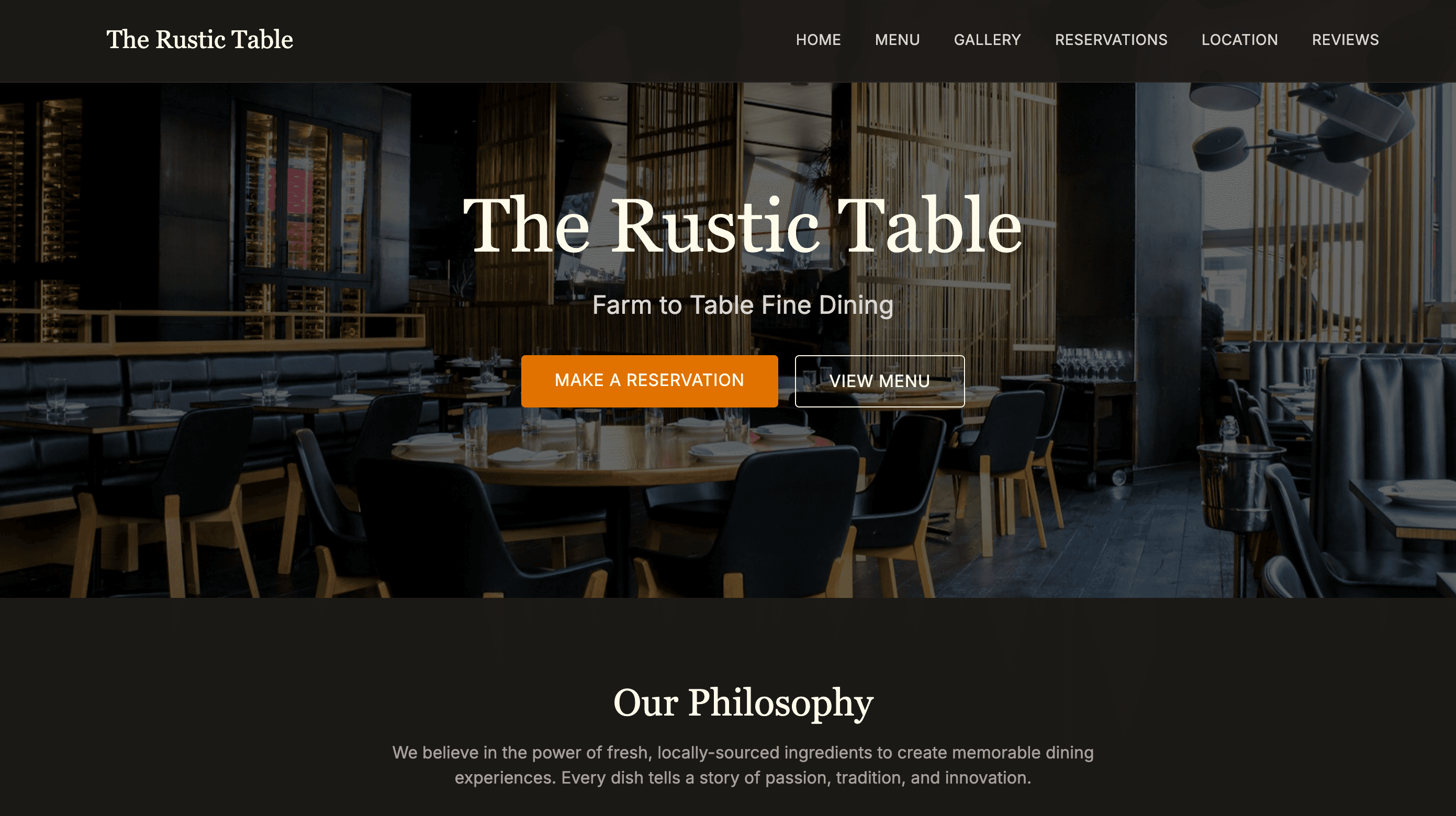 The Rustic Table